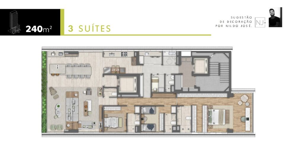 Apartamento, 3 quartos, 240 m² - Foto 21