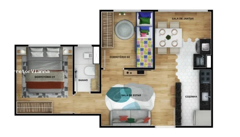 Apartamento, 2 quartos - Foto 6
