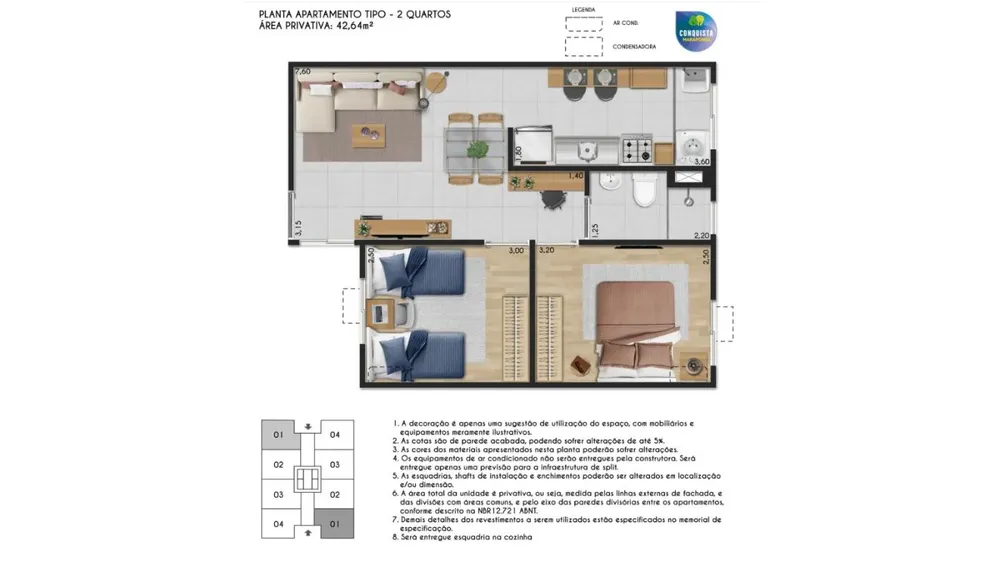 Apartamento, 2 quartos - Foto 13