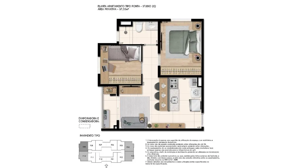 Apartamento, 1 quarto - Foto 8