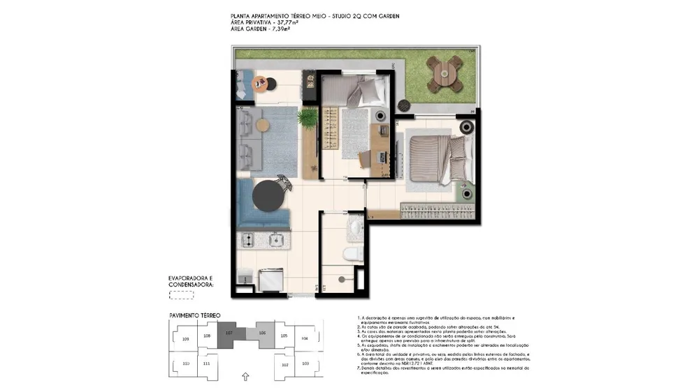 Apartamento, 1 quarto - Foto 7