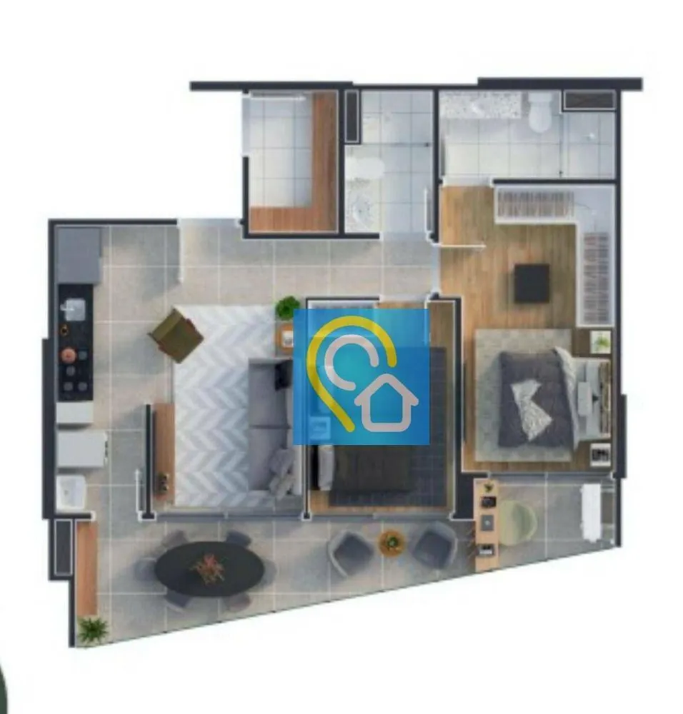 Apartamento, 2 quartos, 75 m² - Foto 2