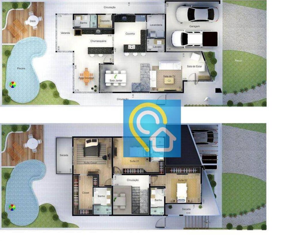 Casa de Condomínio, 3 quartos - Foto 4