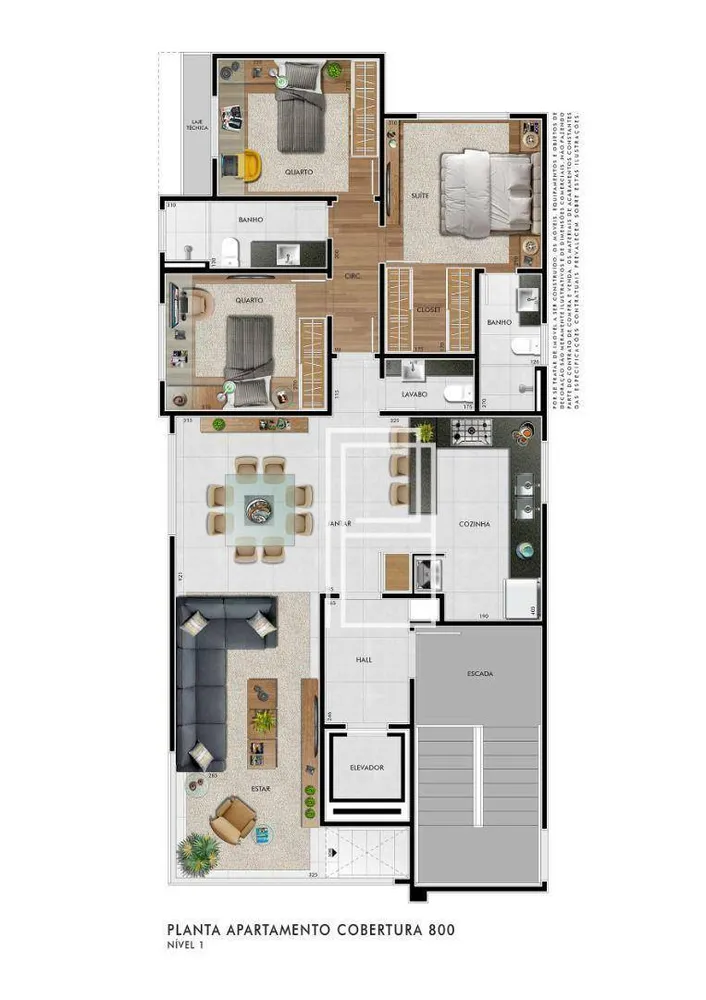 Cobertura, 4 quartos, 215 m² - Foto 2