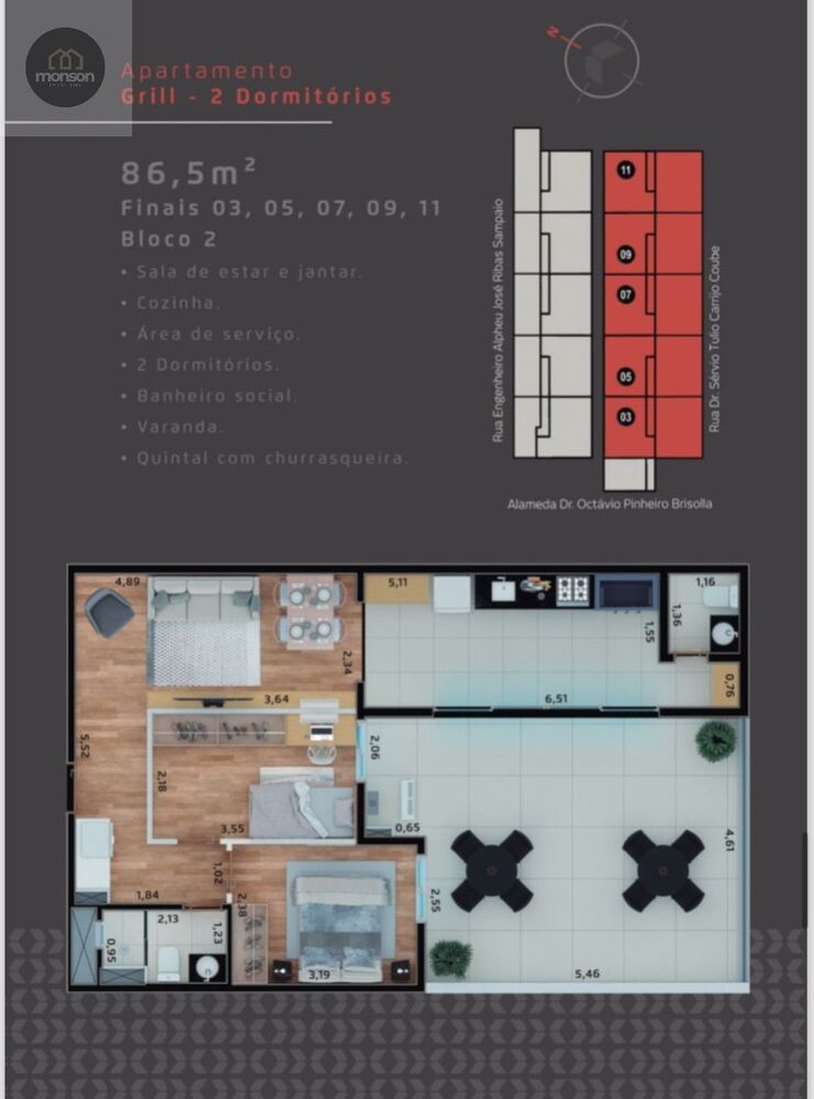 Apartamento, 2 quartos, 45 m² - Foto 4