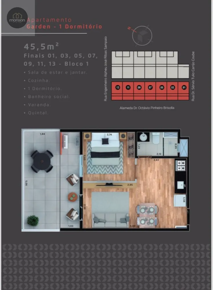 Apartamento, 2 quartos, 45 m² - Foto 21