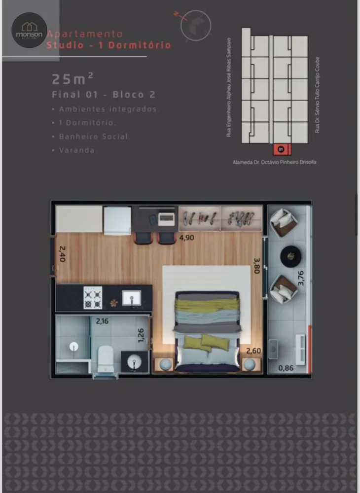 Apartamento, 2 quartos, 45 m² - Foto 12
