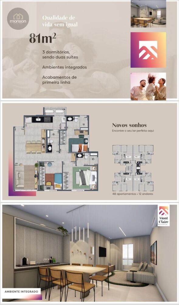 Apartamento, 3 quartos, 81 m² - Foto 3