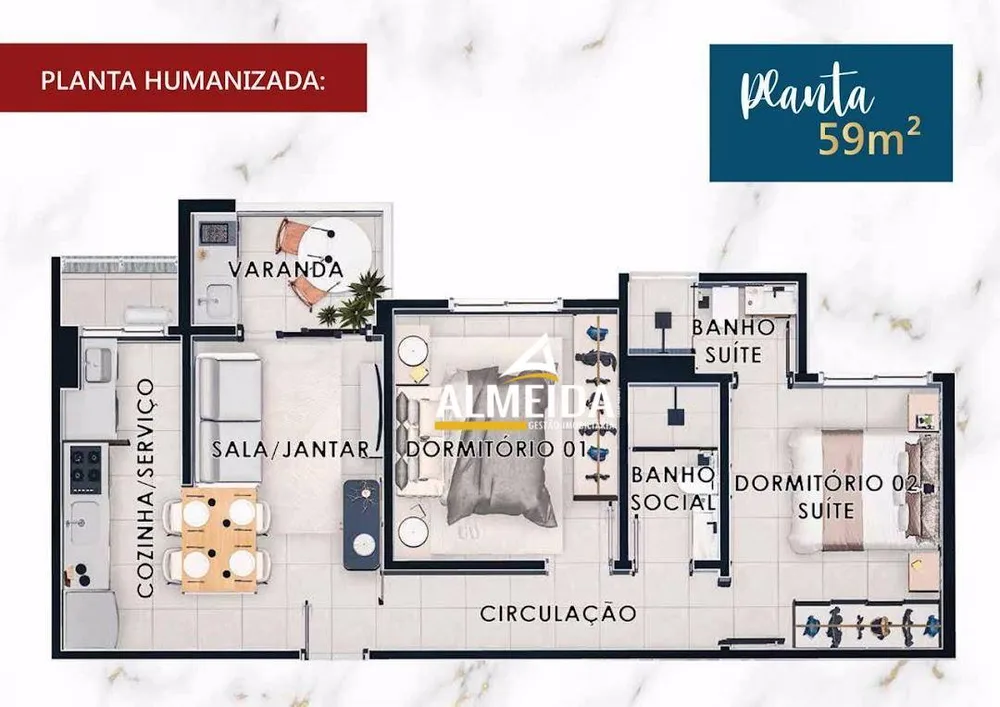 Apartamento, 3 quartos, 72 m² - Foto 7