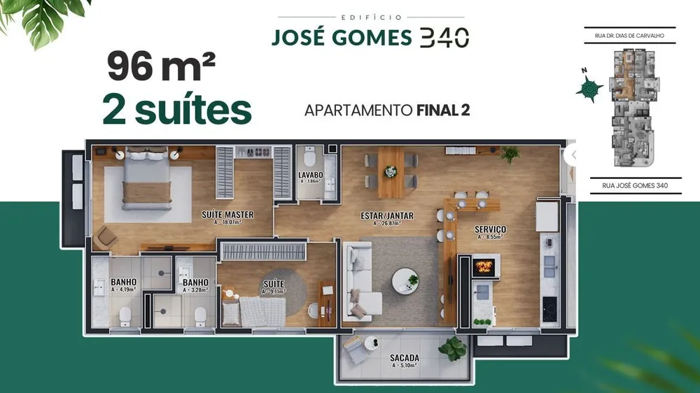 Apartamento, 2 quartos, 97 m² - Foto 8