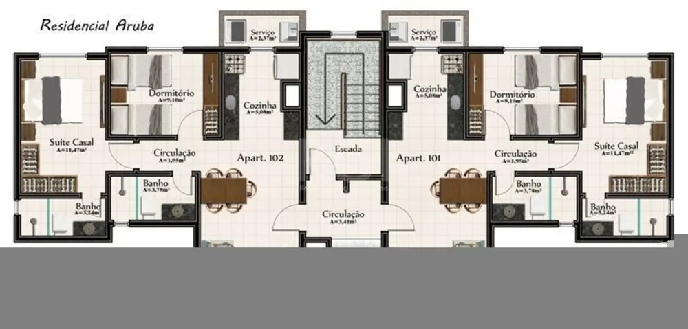 Sala-Conjunto, 37 m² - Foto 1