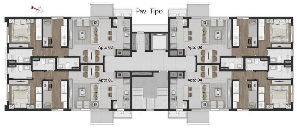 Apartamento, 2 quartos, 1 m² - Foto 7
