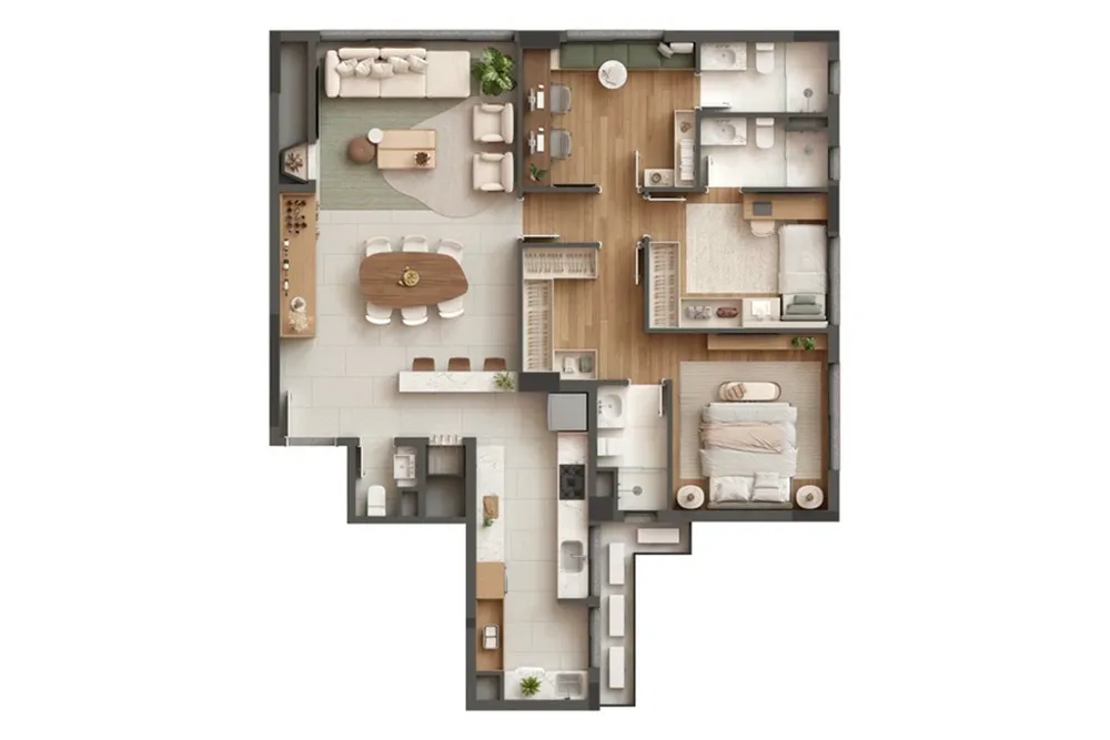 Apartamento, 3 quartos, 119 m² - Foto 3