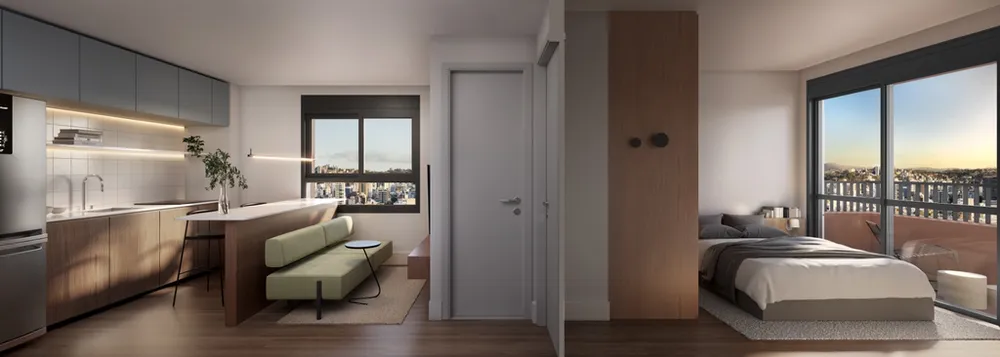 Apartamento, 1 quarto, 34 m² - Foto 2