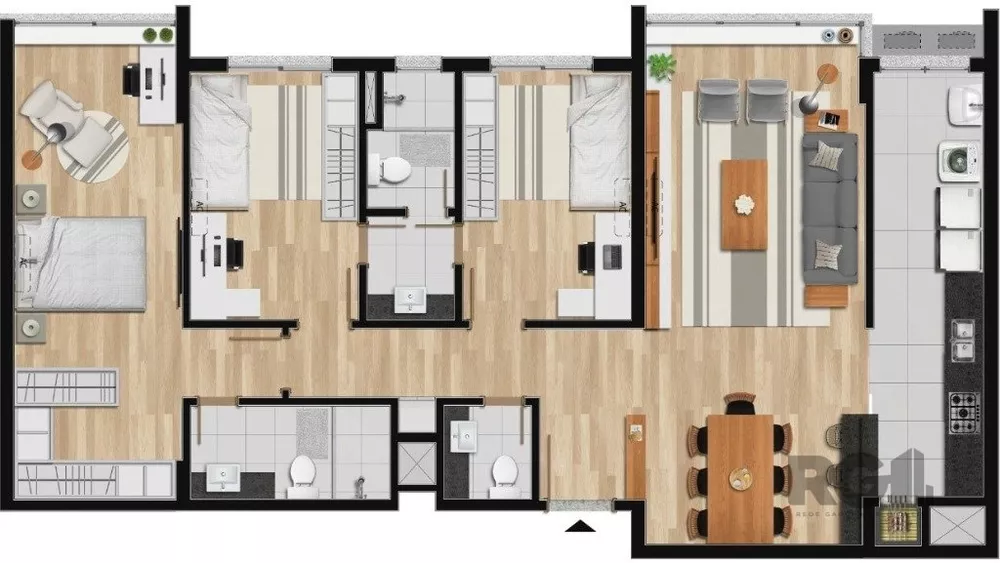 Apartamento à venda com 3 quartos, 113m² - Foto 1