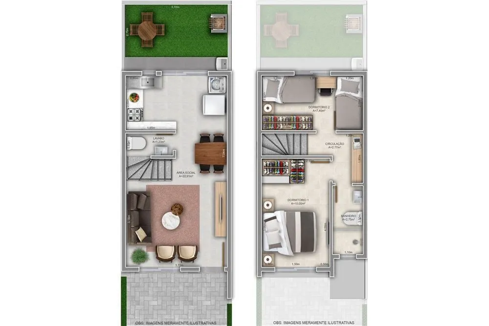 Casa de Condomínio, 2 quartos - Foto 2