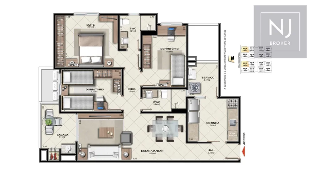 Apartamento, 3 quartos, 107 m² - Foto 16