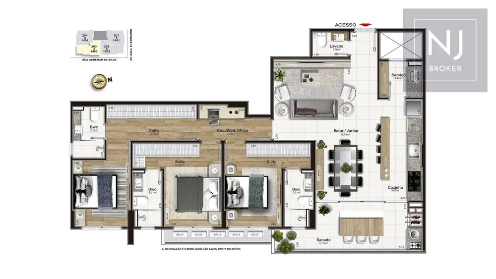 Apartamento, 3 quartos, 119 m² - Foto 14