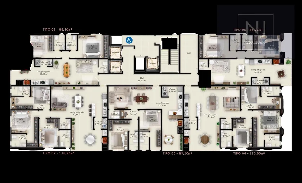 Apartamento, 2 quartos, 86 m² - Foto 7