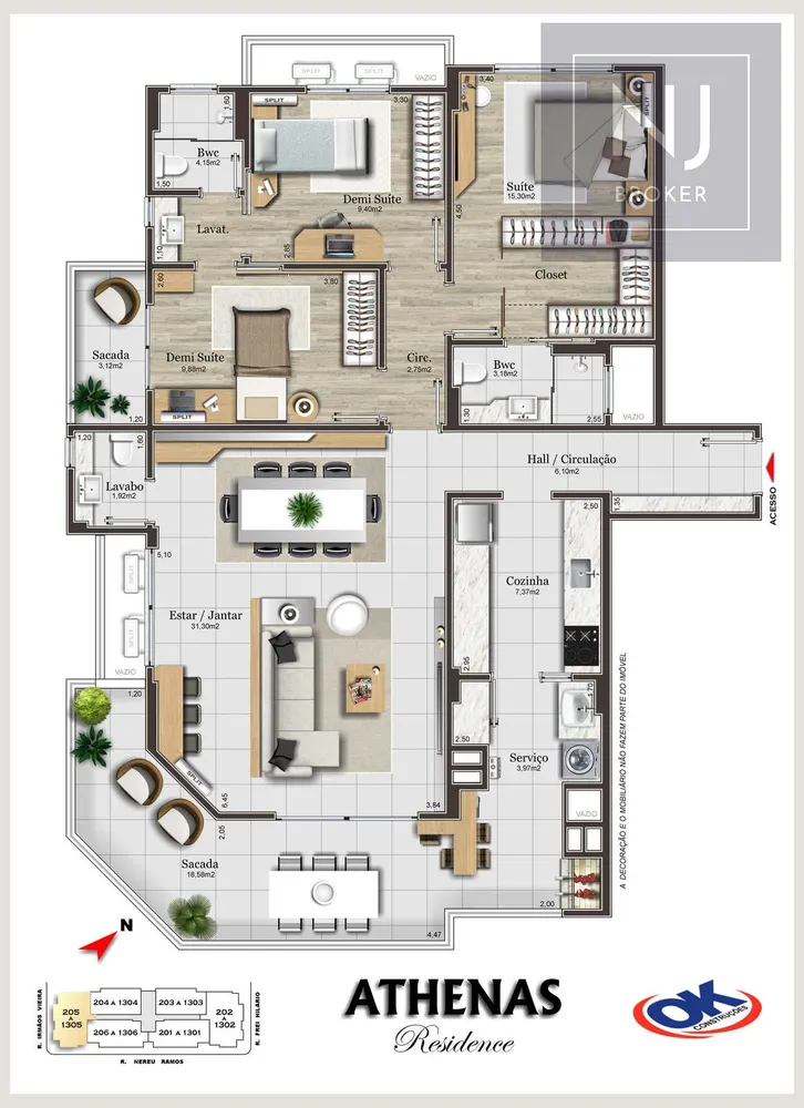 Apartamento, 3 quartos, 134 m² - Foto 11