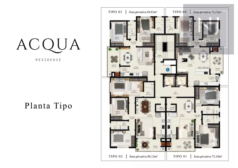 Apartamento, 3 quartos, 88 m² - Foto 4