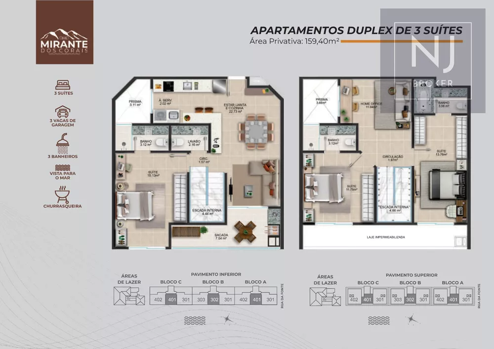Apartamento, 3 quartos, 122 m² - Foto 2