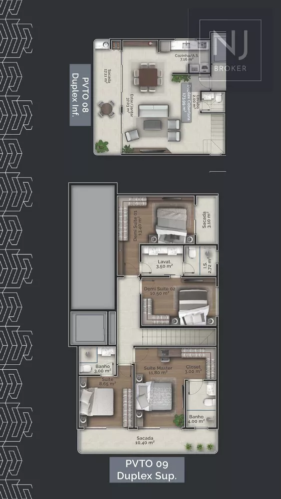 Cobertura, 4 quartos, 173 m² - Foto 3