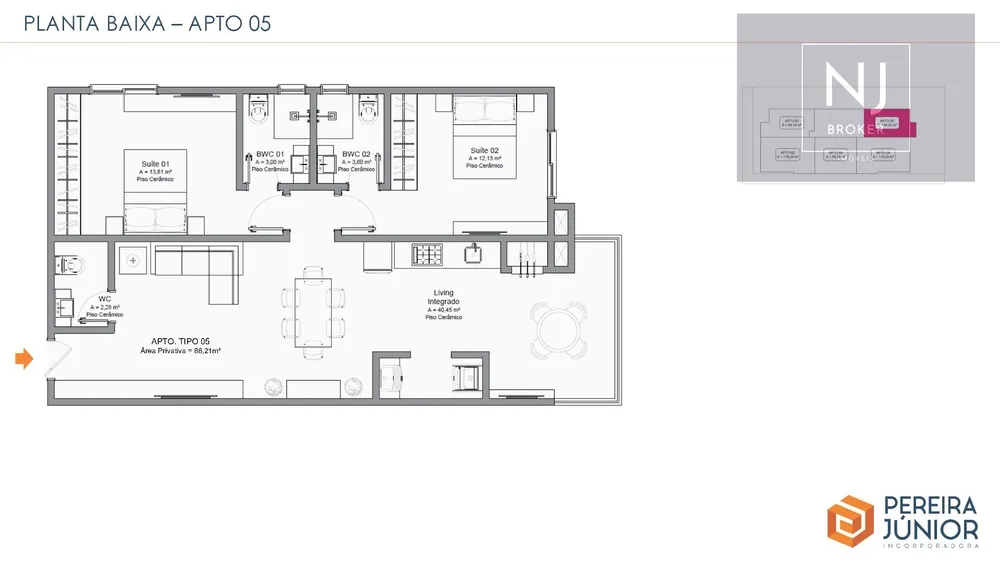 Apartamento, 2 quartos, 86 m² - Foto 5