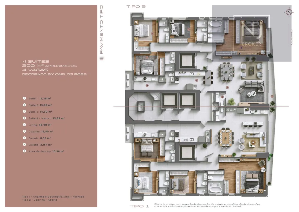 Apartamento, 4 quartos, 200 m² - Foto 8