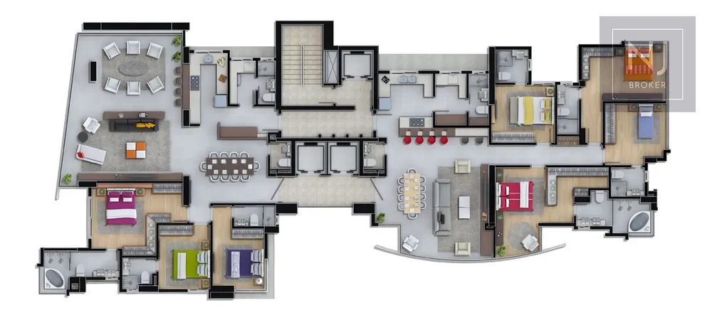 Cobertura, 4 quartos, 369 m² - Foto 8