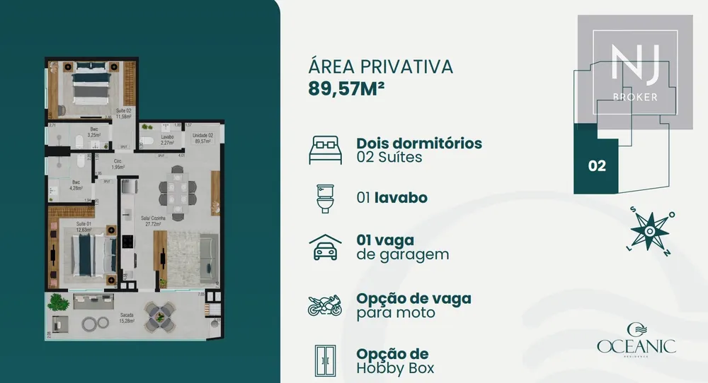 Apartamento, 2 quartos, 76 m² - Foto 16