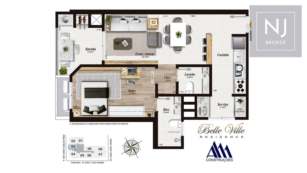 Apartamento, 1 quarto, 66 m² - Foto 10