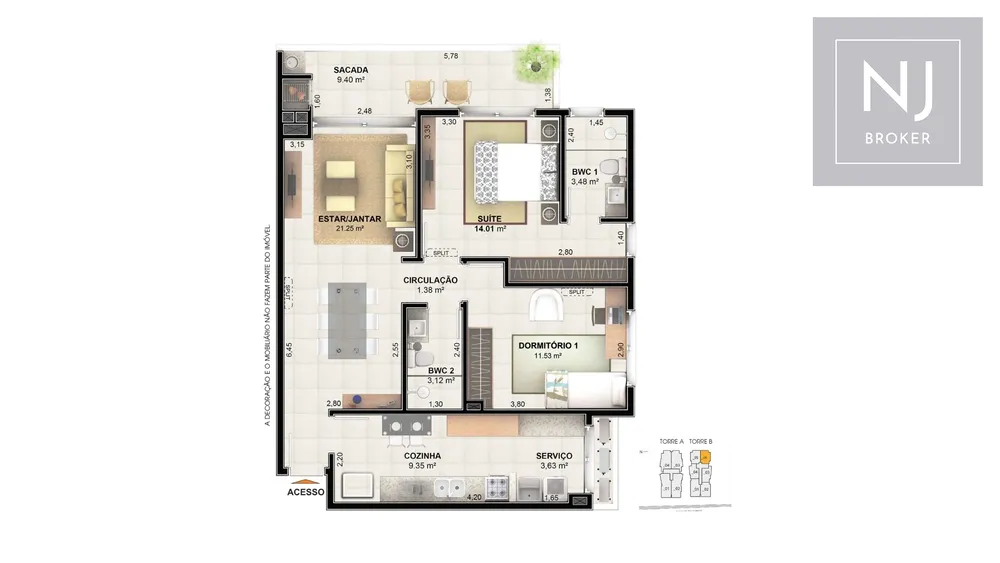 Apartamento, 2 quartos, 90 m² - Foto 14
