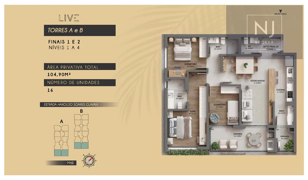 Apartamento, 3 quartos, 104 m² - Foto 6