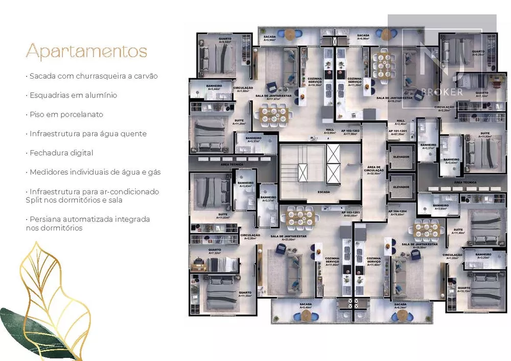 Apartamento, 3 quartos, 87 m² - Foto 1