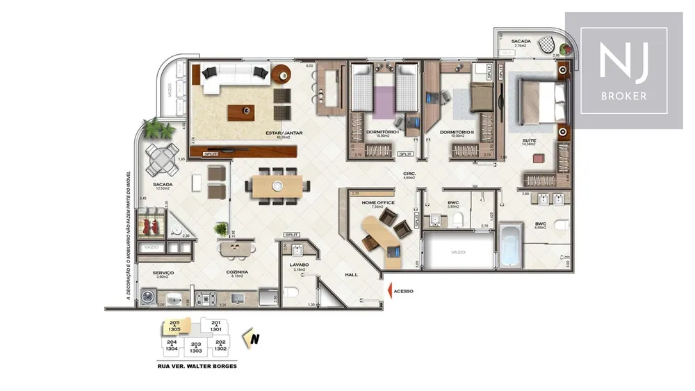 Apartamento, 3 quartos, 150 m² - Foto 12
