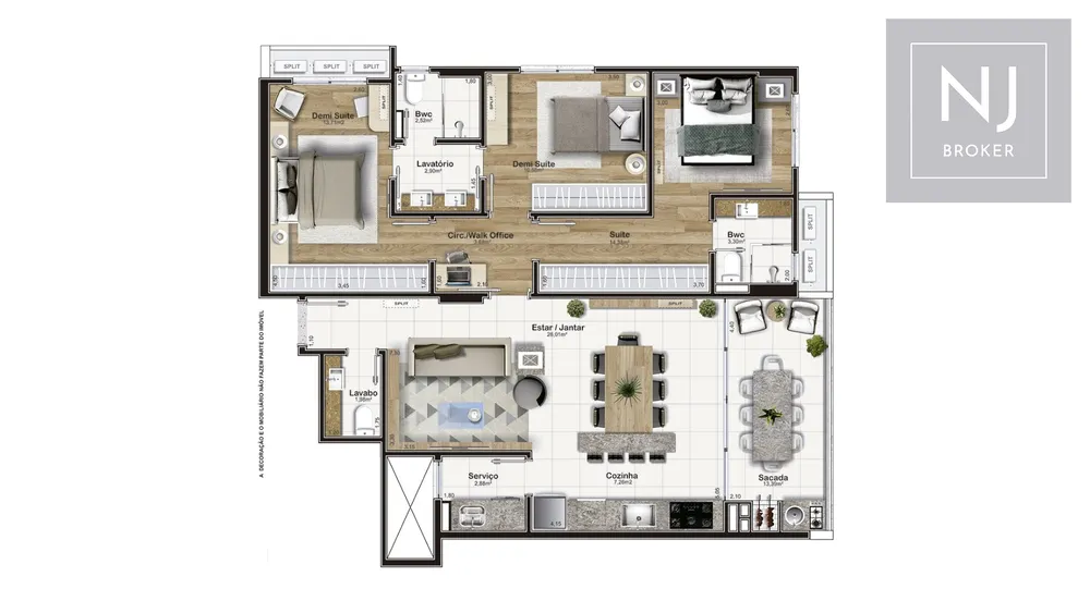 Apartamento, 3 quartos, 111 m² - Foto 14