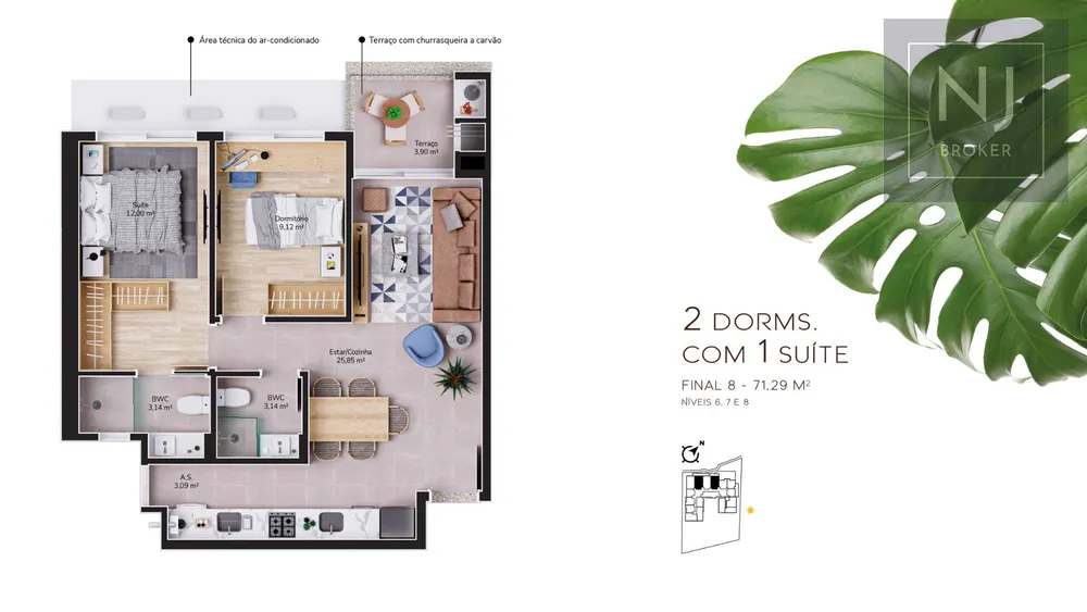 Apartamento, 2 quartos, 71 m² - Foto 15