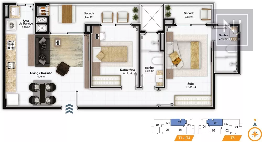 Apartamento, 2 quartos, 75 m² - Foto 3