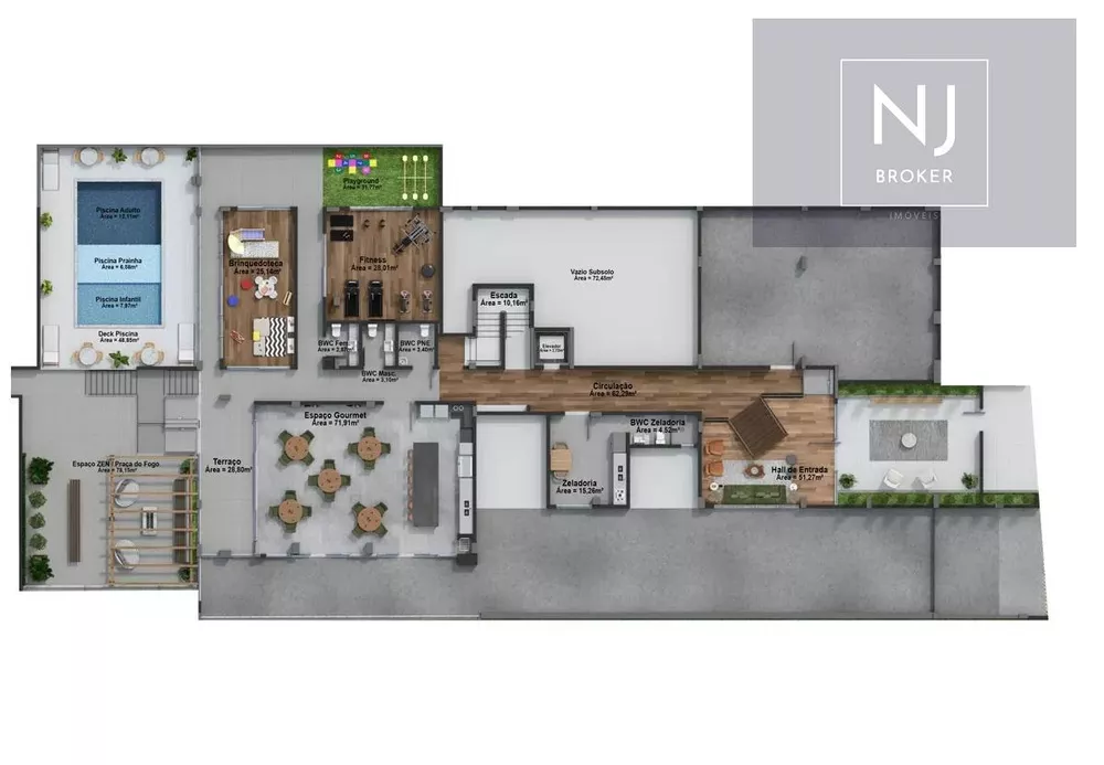 Apartamento, 3 quartos, 91 m² - Foto 2