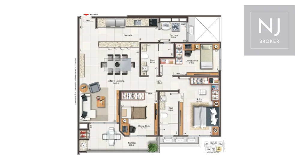 Apartamento, 3 quartos, 108 m² - Foto 16