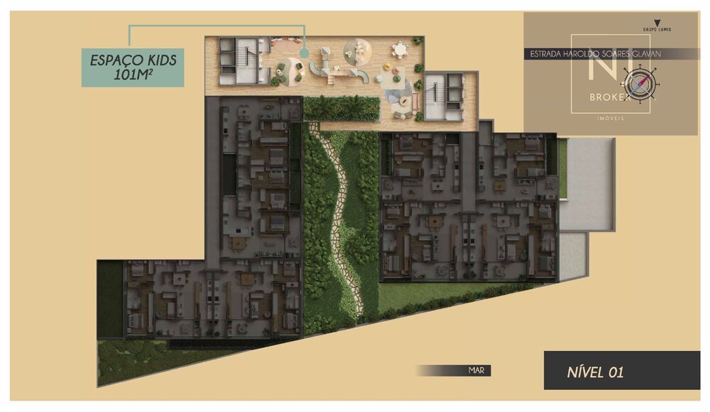 Apartamento à venda com 3 quartos, 104m² - Foto 2