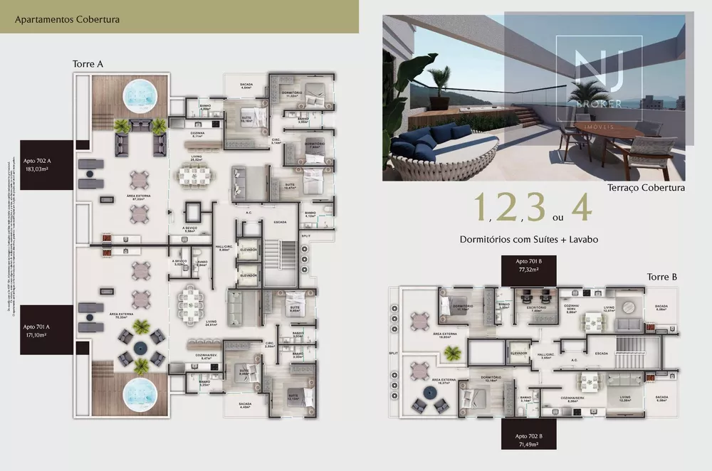 Apartamento, 2 quartos, 71 m² - Foto 2