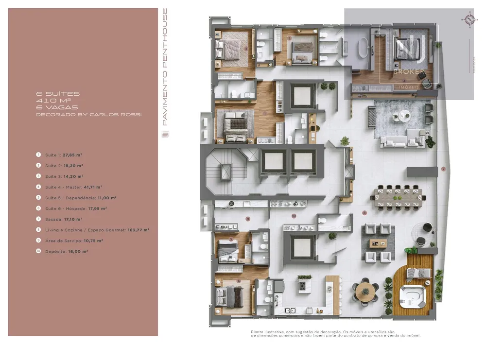 Apartamento, 4 quartos, 200 m² - Foto 8