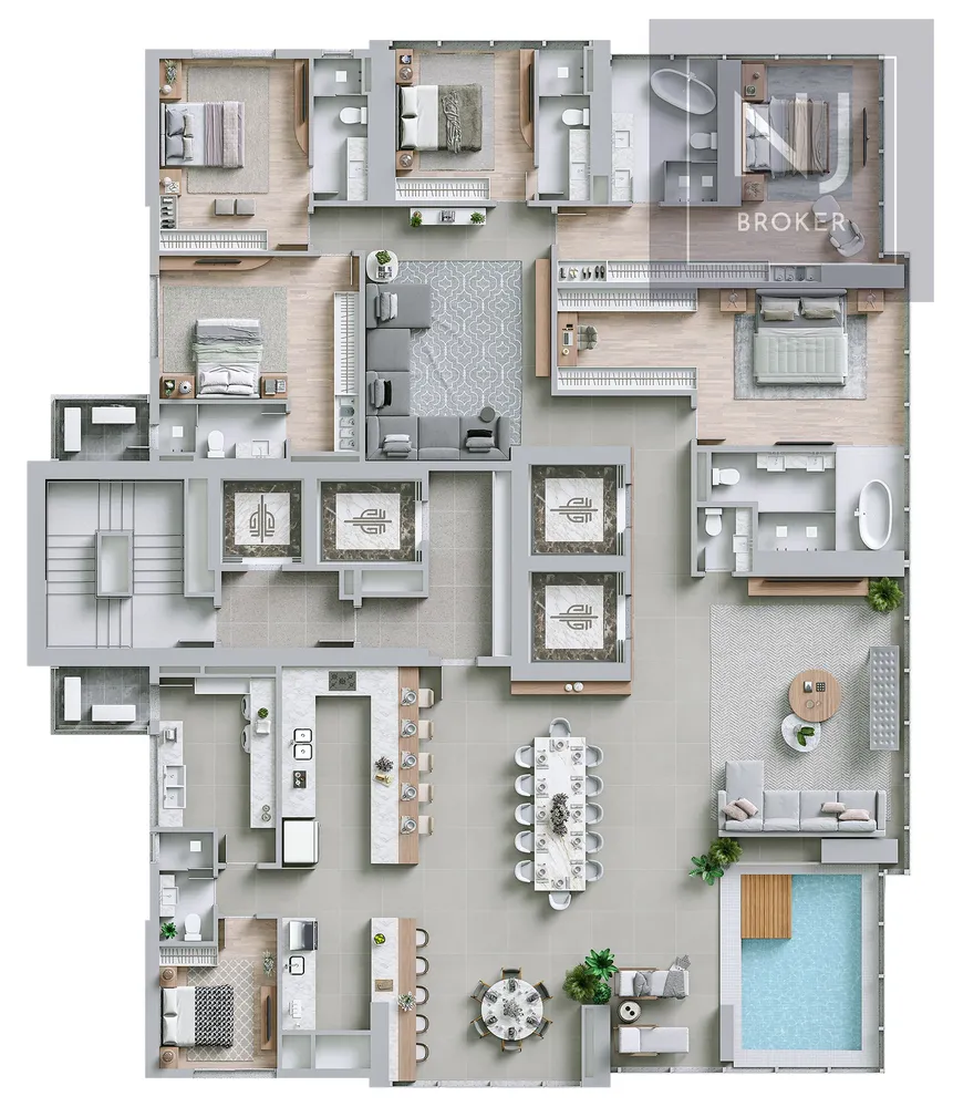 Apartamento, 4 quartos, 184 m² - Foto 9