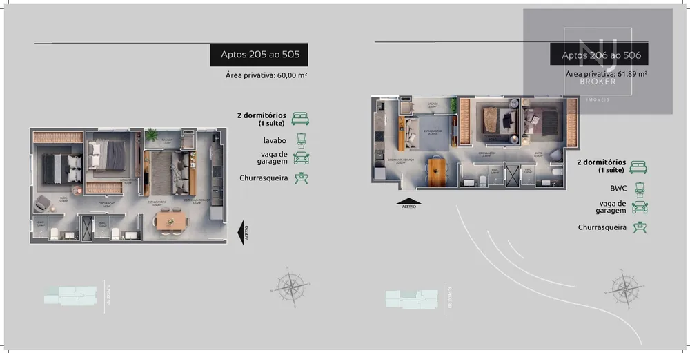 Apartamento, 2 quartos, 59 m² - Foto 14