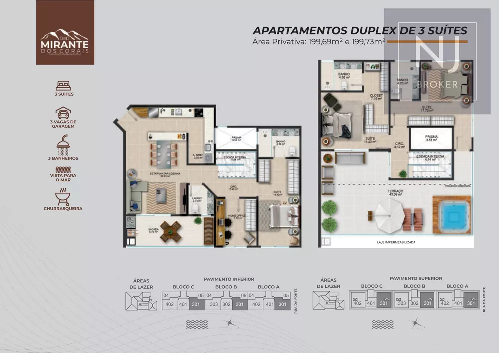 Apartamento, 3 quartos, 199 m² - Foto 2