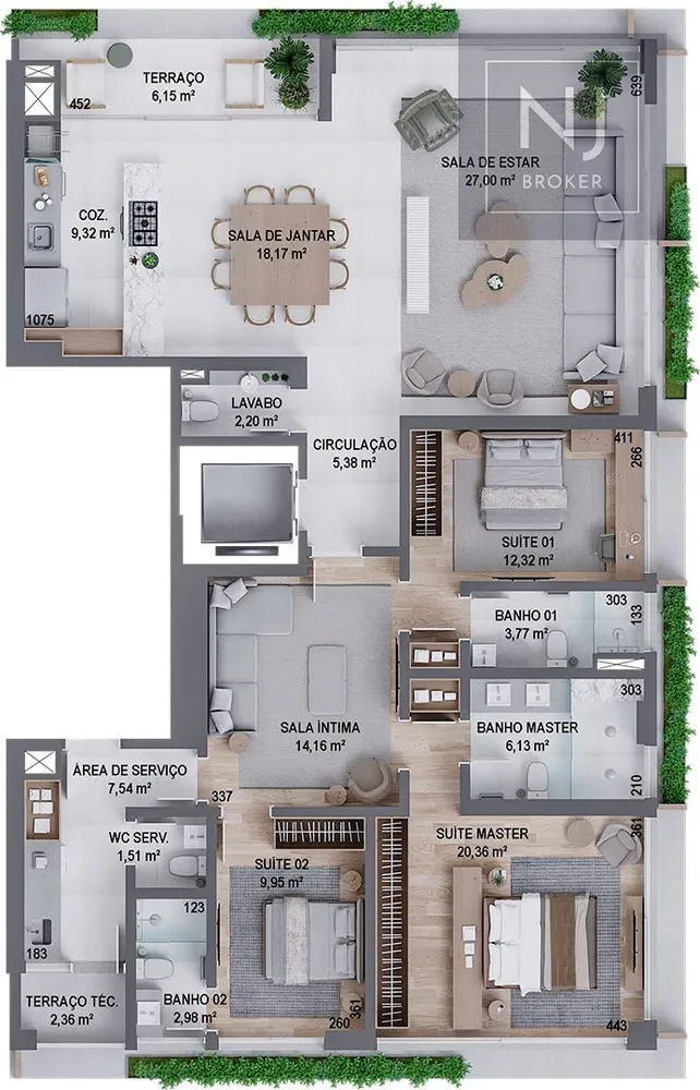 Apartamento, 4 quartos, 219 m² - Foto 16