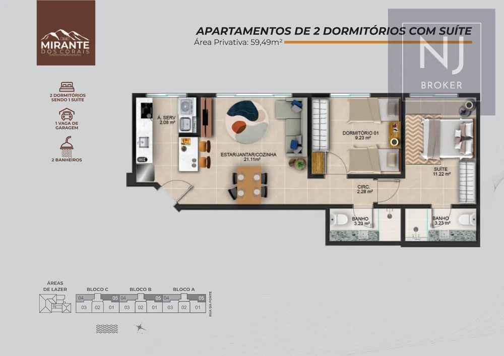 Apartamento, 2 quartos, 59 m² - Foto 12