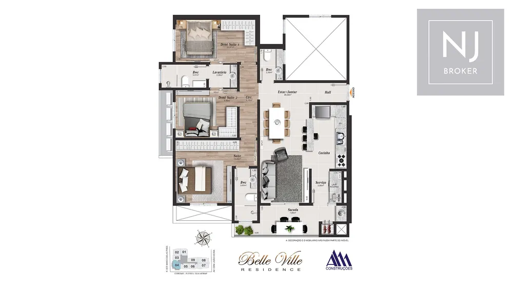 Apartamento, 3 quartos, 105 m² - Foto 10